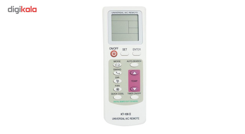 ریموت کنترل یونیورسال مدل KT-109 II مناسب برای کولر گازی