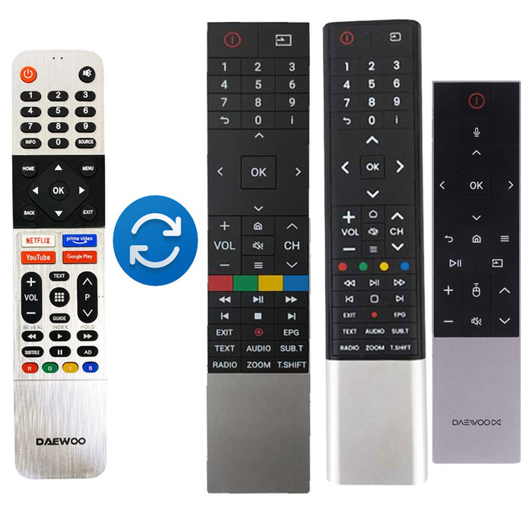 ریموت کنترل تلویزیون دوو مدل SKY مناسب برای تلویزیونهای هوشمند دوو