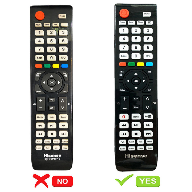 ریموت کنترل تلویزیون هایسنس مدل 3D-32963