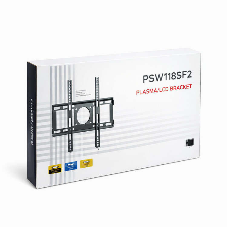 پایه دیواری ثابت تلویزیون ول ست مدل PSW118SF2 مناسب تلویزیون های 43 تا 75 اینچ