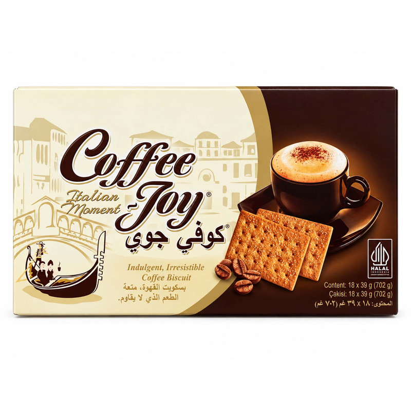 بیسکویت کافی جوی با طعم قهوه - 39 گرم بسته 18 عددی